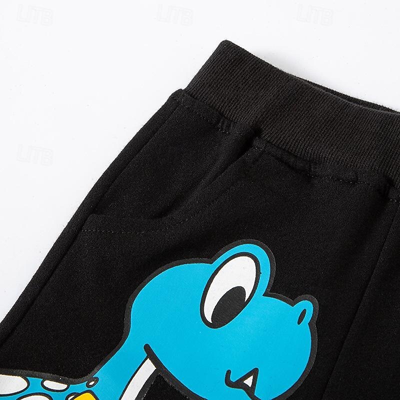 Chico 3D Caricatura Dinosaurio Bermudas Verano Activo Básico Niños 4 años + Exterior Deporte Casual Ajuste regular 2025 - $10.49 –P6