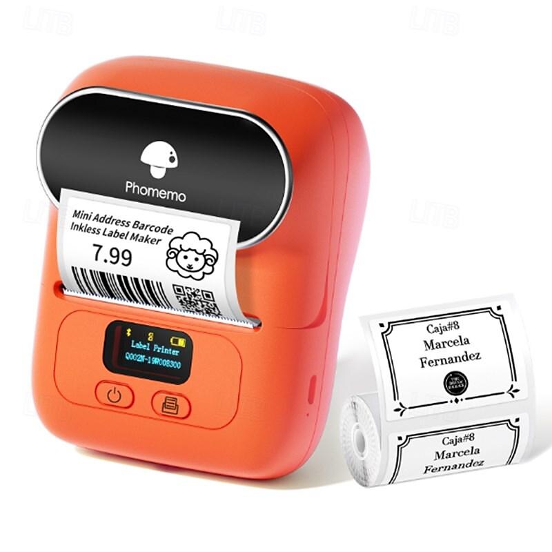 phomemom110 mini bärbar streckkodsetikett kläder prislapp tag sticker termisk etikettskrivare 2025 - $86.99 –P4