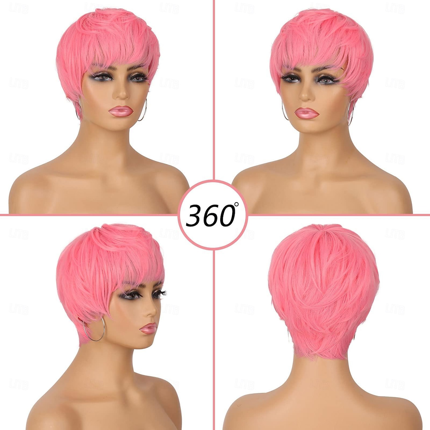 Pixie Cut Wigs for Black White Women Short Layered Wigs Heat Resistant Synthetic Colorful Cosplay Carnival Party Wigs 2026 - $17.99 –P7