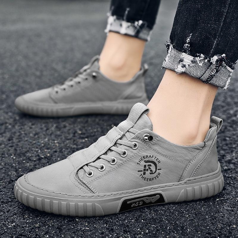 Men's Casual Green Canvas Sneakers - Lightweight Lace-Up Walking Shoes for Everyday Wear 2025 - $32.99 –P1
