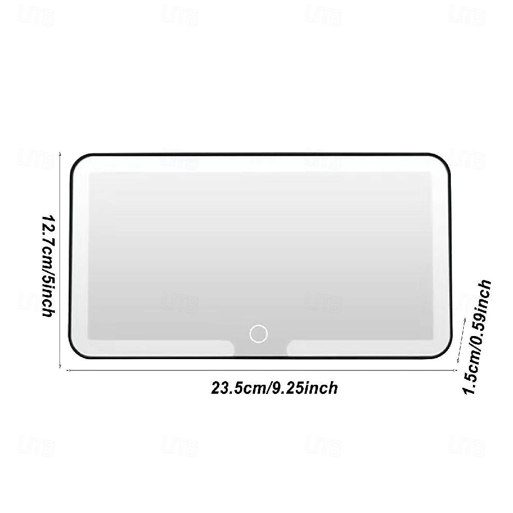 Car Makeup Mirror with Lights Car Sun Visor Led Makeup Mirror with Adjustable 3 Light Color Finger Touch 2025 - $23.99 –P6
