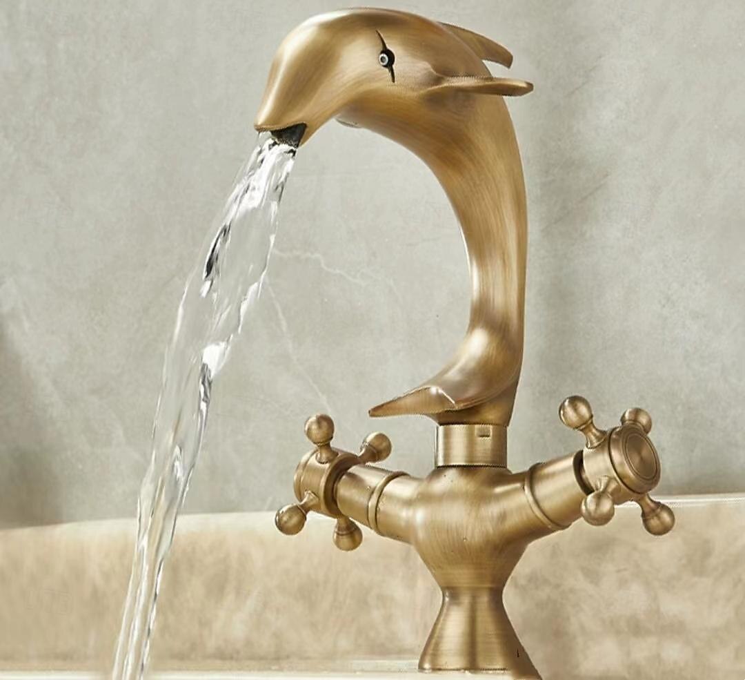 2026年 バスルームのシンクの蛇口 - 滝状吐水タイプ 電気メッキ センターセット シングルハンドルつの穴Bath Taps  コレクション – $223.49 –P5