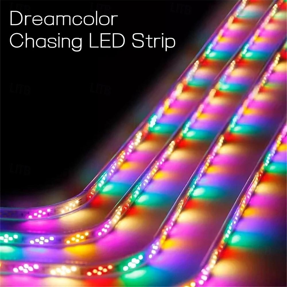 2025年 LED ストリップ ロープ ライト RGB 馬のランニング レース LED ストリップ ライト フレキシブル ピクセル 防水 フロー チェイス リボン テープ 屋外 EU プラグ ストリップ ライト AC220V  コレクション – GBP £44 –P3