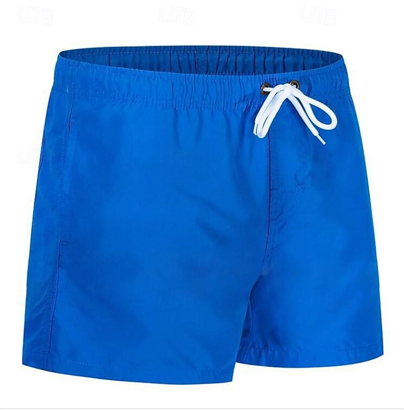 Men's Swim Trunks Swim Shorts Board Shorts Mesh Pocket Drawstring Elastic Waistband Shorts Outdoor Sports & Outdoor Athletic Breathable Quick Dry Soft Beach Workout Tailored Fit Sportswear Activewear 2025 - $12.99 –P17