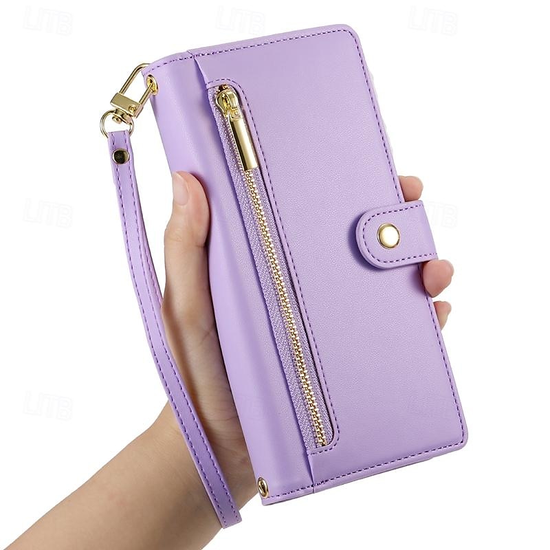 telefone Capinha Para iPhone 16 iPhone 15 Pro Max Plus iPhone 14 13 12 11 Pro Max Plus Mini SE Capa traseira Com Suporte Magnética Zíper Retro TPU Couro PU de 2025 por $24.99 –P6