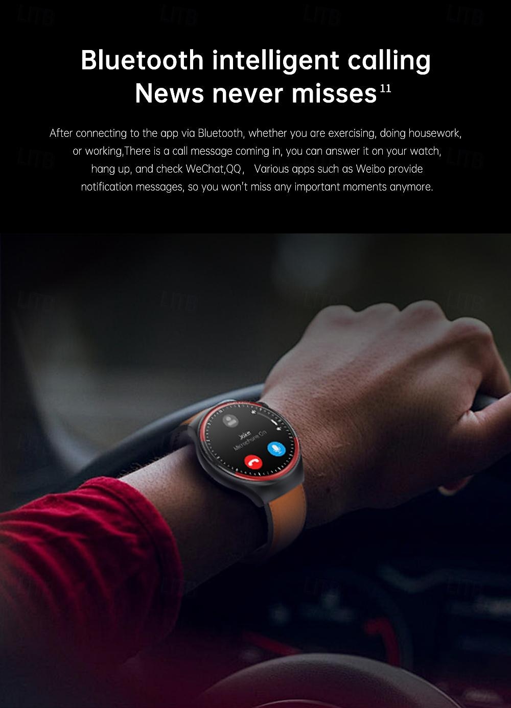 iMosi T82 Умные часы 1.43 дюймовый Смарт Часы Bluetooth Контроль температуры Педометр Напоминание о звонке Совместим с Android iOS Женский Мужчины Хендс-фри звонки Водонепроницаемый Медиа контроль 2025 - $51.19 –P14