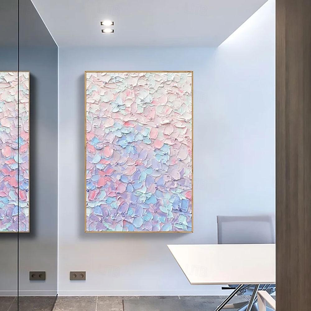 Hand Painted EXTRA LARGE VIVID Color Wall Art - Textured Abstract Oil Painting on Canvas Impasto Thick strokes Modern Painting for Living Room Unframed 2025 - $150.99 –P4