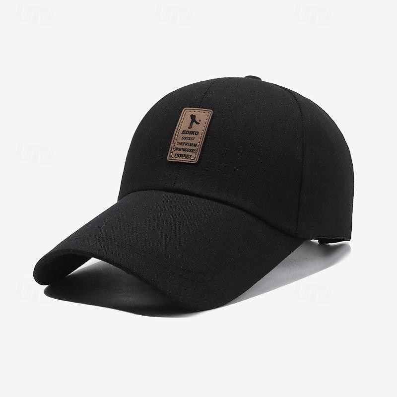 Herren Cap Basecap Sonnenhut Kappe Schwarz Rote Polyester Modisch Brautkleider schlicht Strasse Täglich Buchstabe Einstellbar Sonnenschutz Atmungsaktiv 2025 - $2.99 –P1