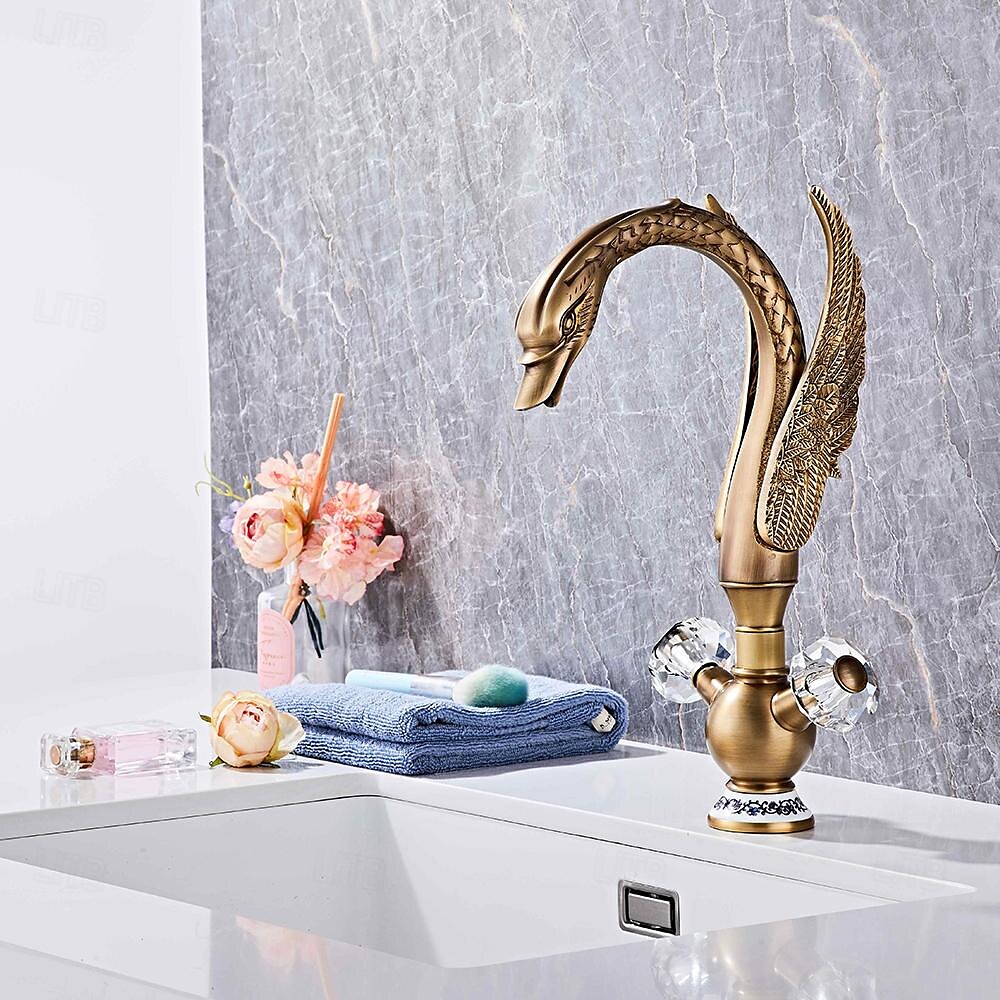 Torneira pia do banheiro - Clássico Galvanizar Conjunto Central Monocomando e Uma AberturaBath Taps de 2025 por $372.59 –P12
