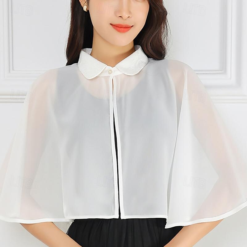 Estolas de Señora Elegante Lujo Sin Mangas Encaje Velos de Boda Con Encaje Para Boda Verano 2025 - $20.99 –P5