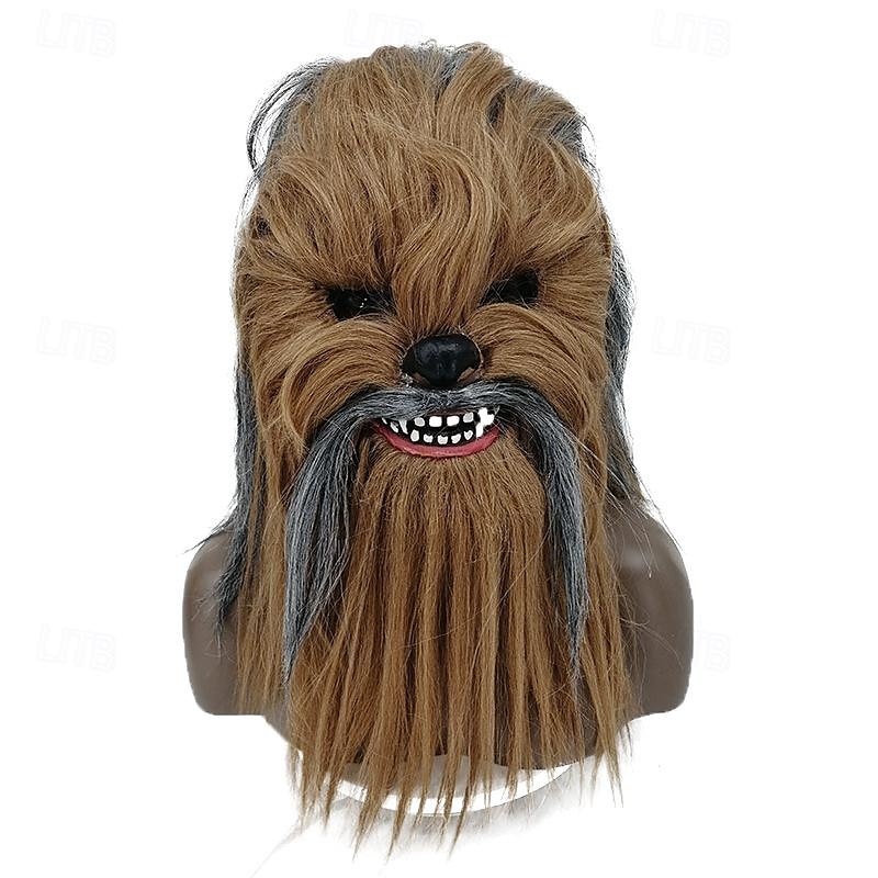 Monsters Chewbacca Maska Plná hlava Dospělé Unisex Strašidelný kostým Pohyblivá čelist Výkon Párty Karneval Jednoduchý karnevalový kostým 2025 - $43.99 –P1