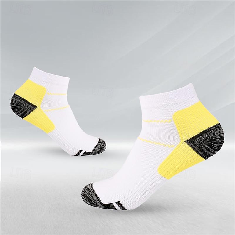 Calze a compressione Calze sportive Calzini da corsa 1 paio Color Block Per uomo Calzini / Calze Anti-scivolo Traspirante Comodo Allenamento in palestra Pallacanestro Corsa Jogging Ciclismo Gli sport del 2025 a $8.49 –P5