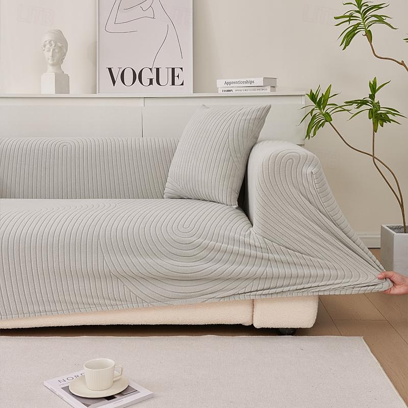 Elastic Sofa Cover Full Cover, Anti-Cat Scratch Thickened Creamy Style for Durable Furniture Protection Suitable for All Seasons and Sofa Types 2025 - $31.99 –P9