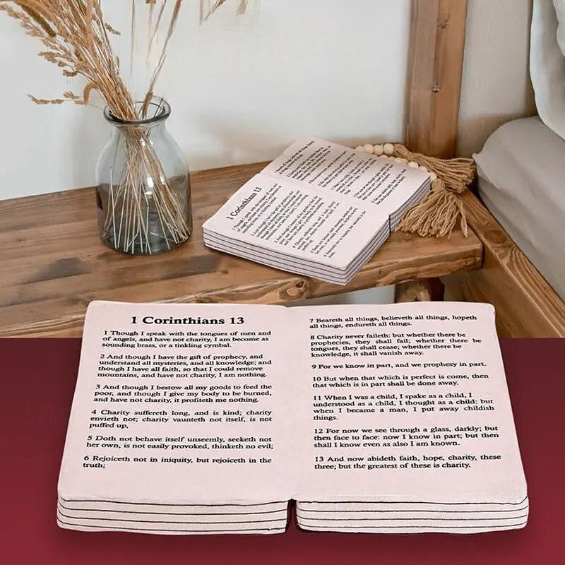 2025年 聖書の詩が開く聖書の枕本ぬいぐるみ、柔らかいぬいぐるみの本枕、お母さんへの聖書の贈り物、子供のための聖書のおもちゃ、子供、女性へのキリスト教の贈り物  コレクション – $18.99 –P5
