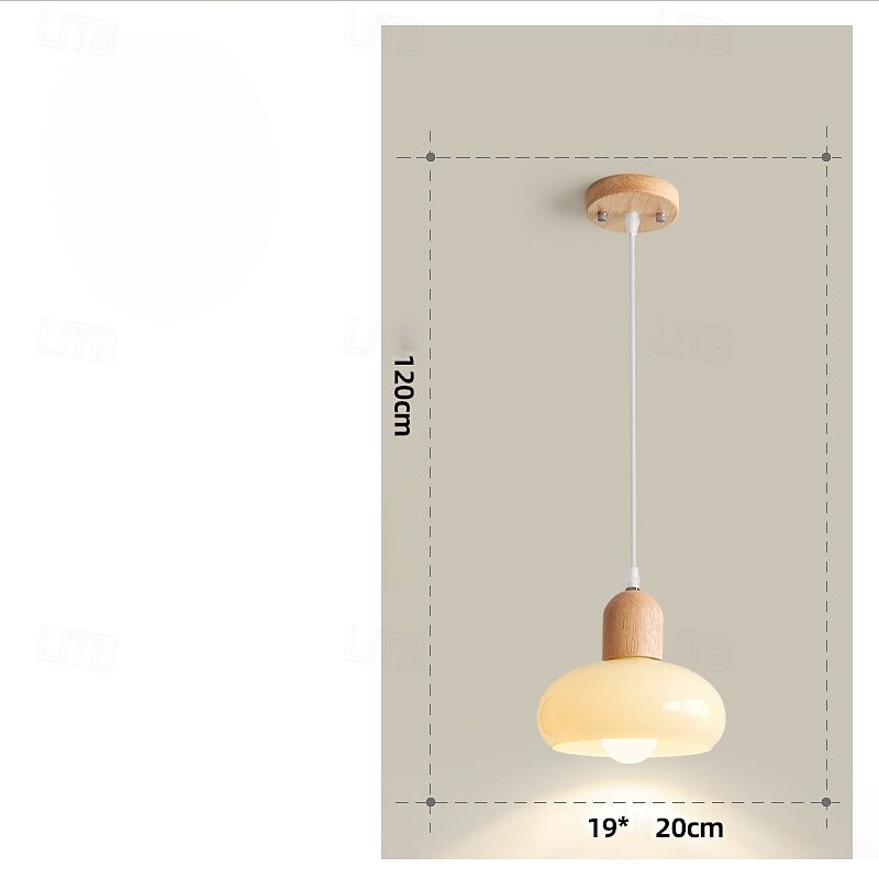 lampada a sospensione a led bianco caldo 1 luce 7w e26/e27 interni in stile francese paralume in vetro lampada a sospensione filo sospeso lampadario a soffitto regolabile comodino soggiorno apparecchi del 2025 a $101.99 –P5