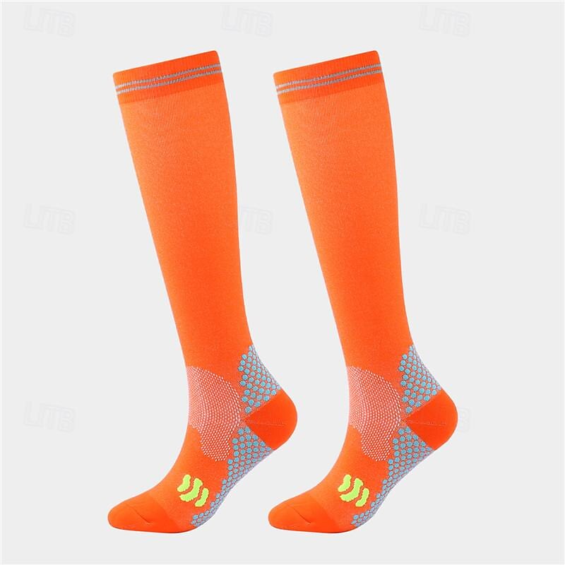 Calcetines de compresión Calcetines Deportivos Calcetines para correr 1 Par Bloque de Color Hombre Calcetines de tubo A prueba de resbalones Transpirable Reductor del Sudor Cómodo Entrenamiento de 2025 - $7.99 –P4