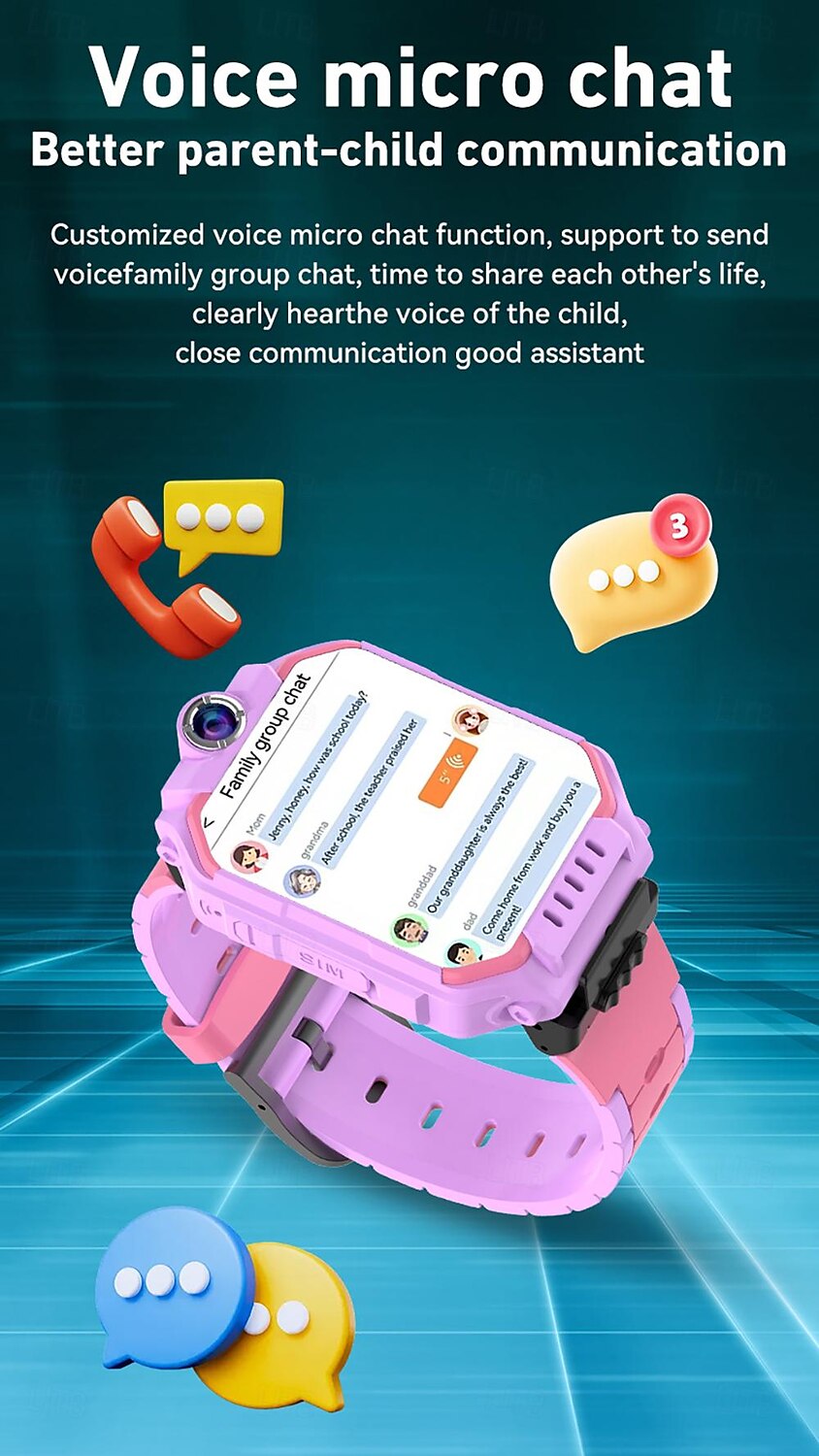 696 C86 Smart Watch 1.83 inch 4G LTE Cellular Smartwatch Phone Bluetooth Call Reminder Calendar Compatible with Android iOS Kid's Hands-Free Calls with Camera Message Reminder IP 67 42mm Watch Case 2025 - $47.99 –P9