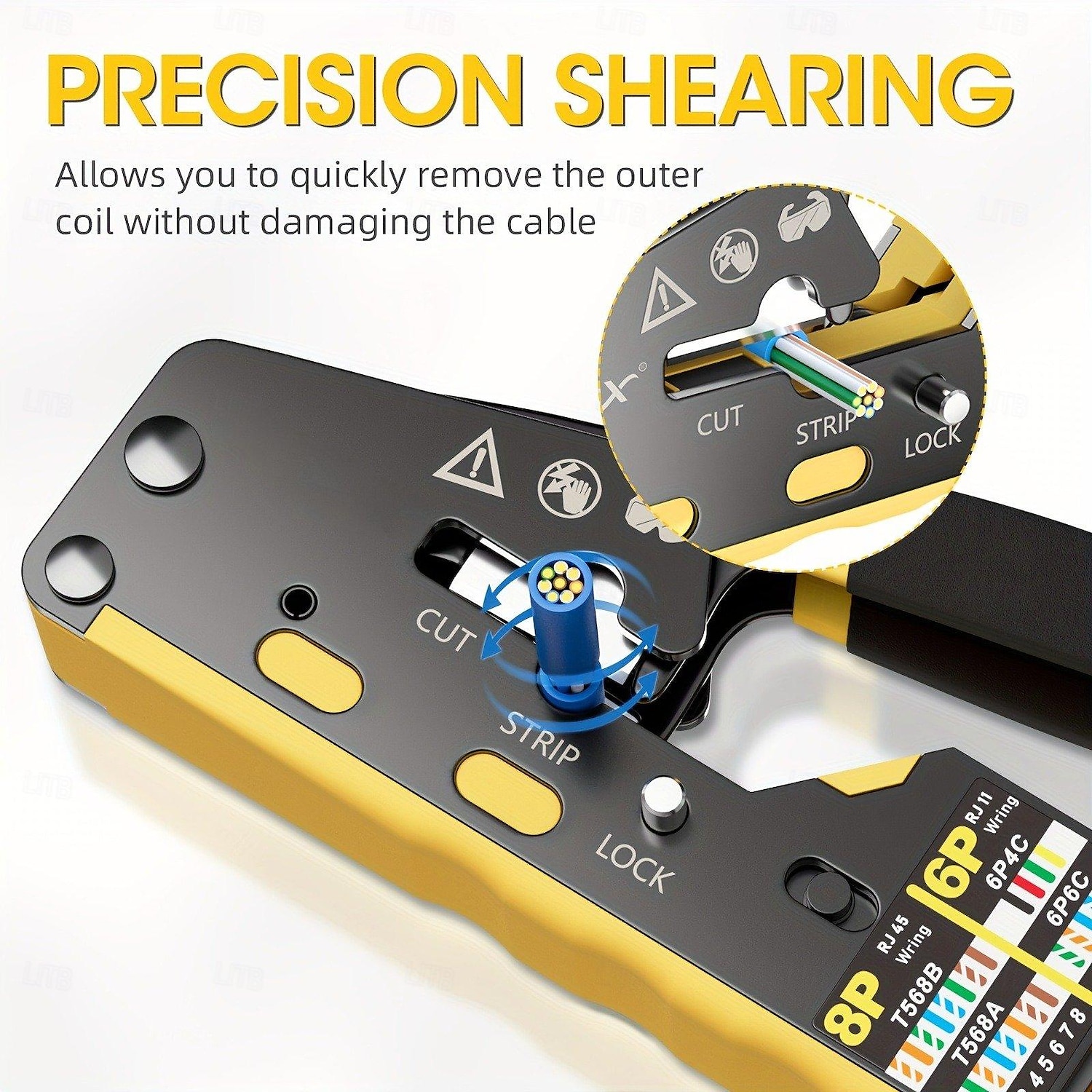 All-in-One RJ45 Pass Through Crimp Tool for Cat6 Cat5 Cat5e Ethernet Modular Connector Wire Cutter and Crimper 2025 - $26.99 –P4