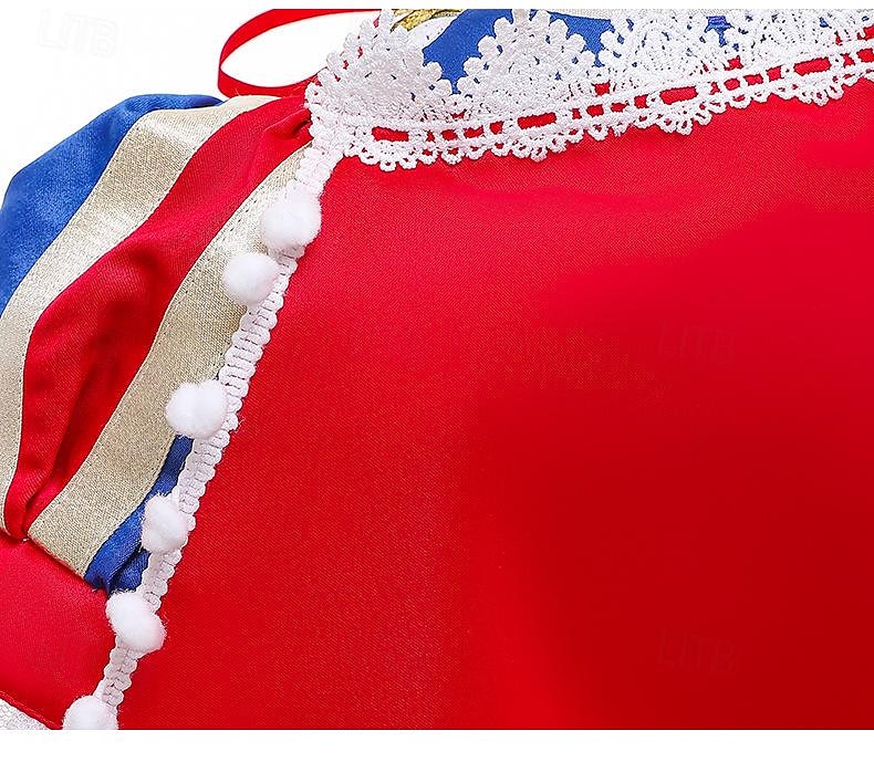Sněhově bílá Princeznovské Šaty Kostým Květinové šaty cosplay Filmové kostýmy for Dívčí Děti Karneval Výkon Párty 2025 - $5.99 –P10