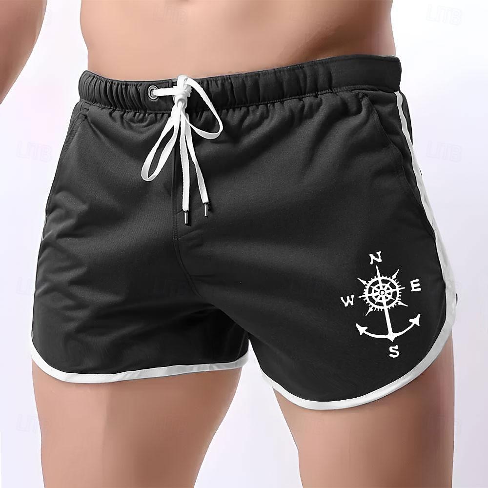 Men's Sailboat Swim Shorts Board Shorts Swimming Trunks Mid Waist Fashion Designer Athletic Surfing Leisure Sports Holiday Pocket Drawstring Elastic Waist Designer Clothing Apparel 2025 - $19.99 –P4
