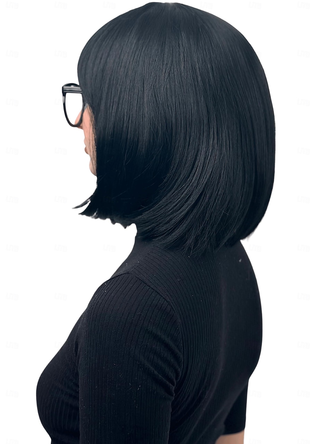 Incredibile parrucca Edna Mode parrucca bob nera con frangia parrucca degli anni '20 costume parrucche flapper 1920 per donne - parrucca ragazza costume cosplay per donne parrucche di Halloween del 2025 a $11.99 –P5