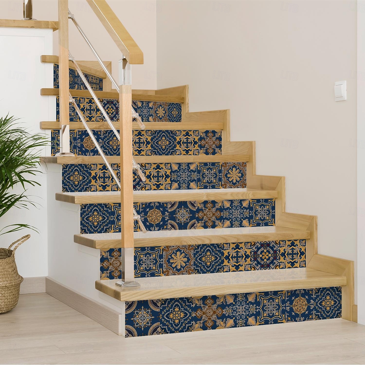 2026年 24枚のモロッコ風タイルステッカー、厚手のクリスタルフィルムPVC壁用デカール、防水 &耐油性、取り外し可能なレトロなタイル壁装飾、バスルーム、キッチン、ヴィンテージホーム  コレクション – $11.99 –P8