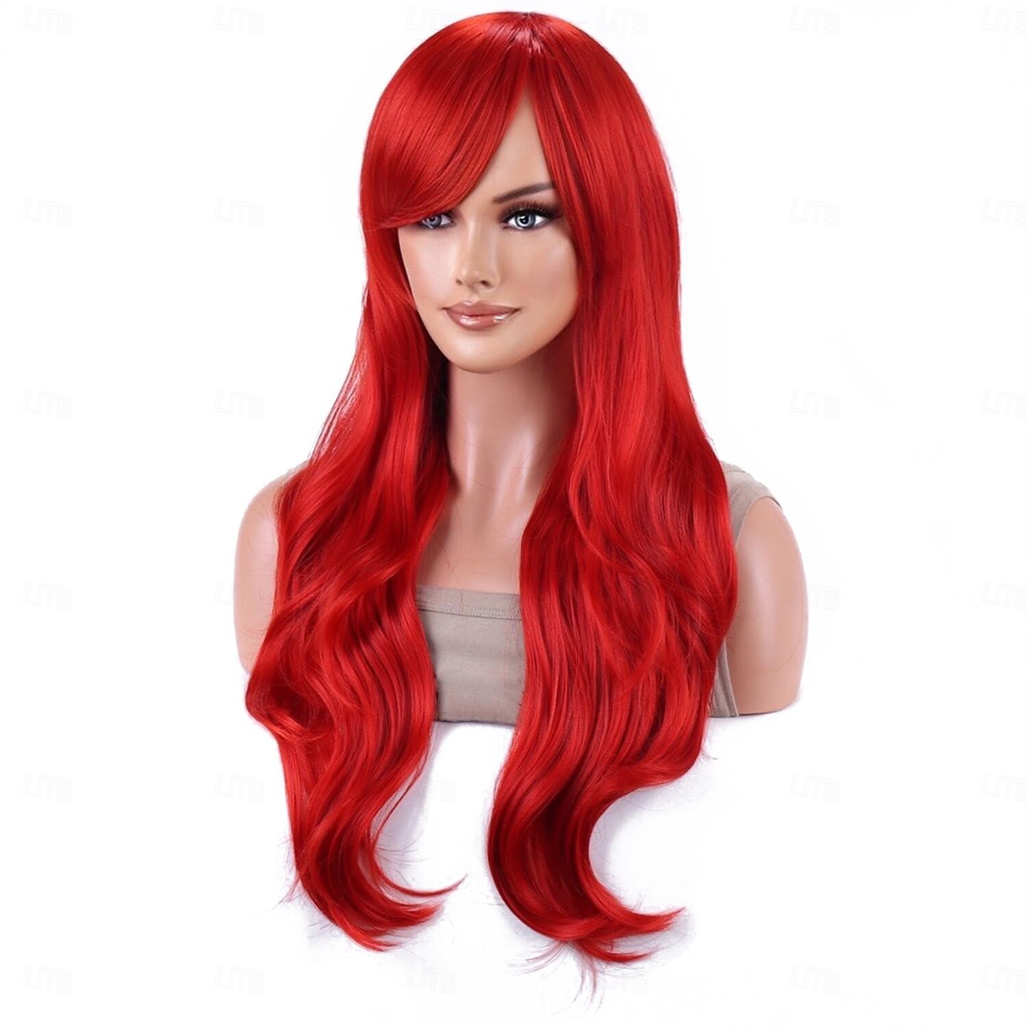 Perruques longues avec cheveux bouclés ondulés perruque résistante à la chaleur perruques cosplay de fête Halloween de 2025 ? $19.49 –P7