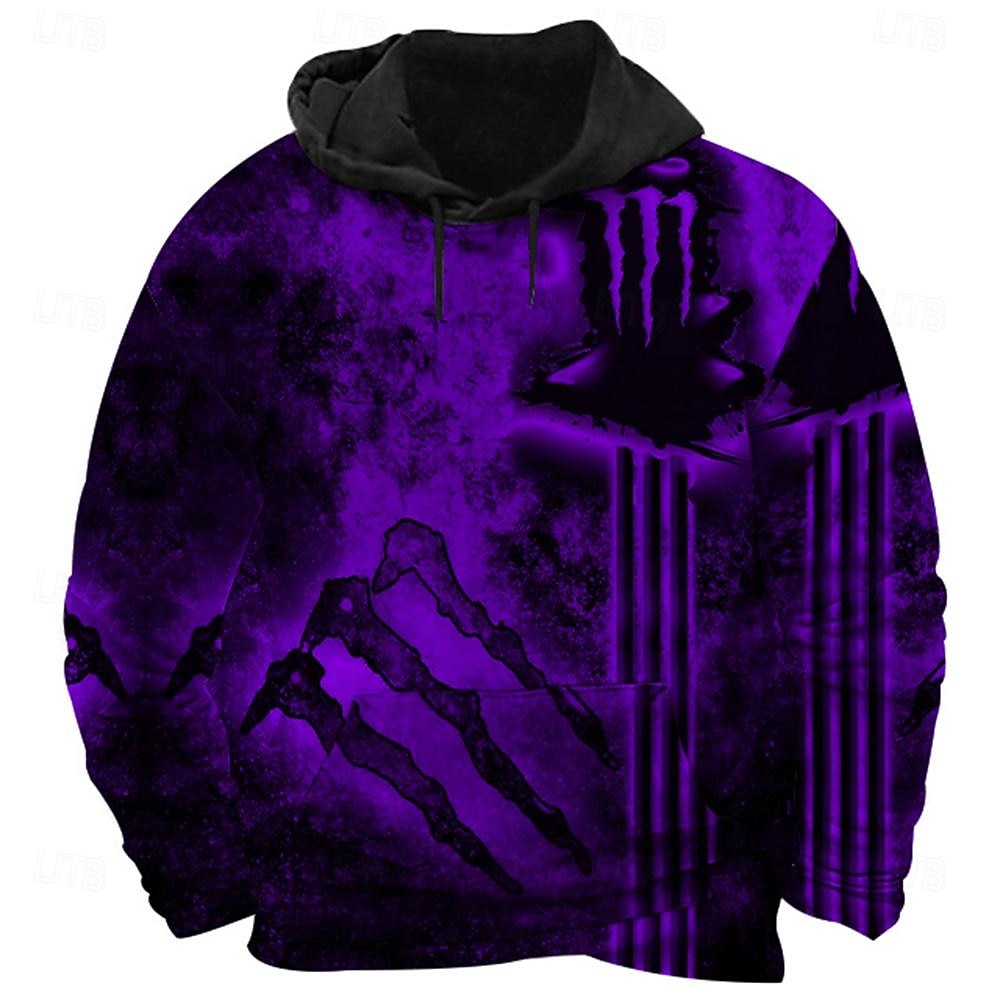 Homme Graphique Horreur gothique Sweat à capuche Sweats à capuche Sweatshirt Frais manche longue À capuche Rouge Violet Vert Automne Hiver Designer S M L XL 2XL 3XL de 2025 ? $31.99 –P3