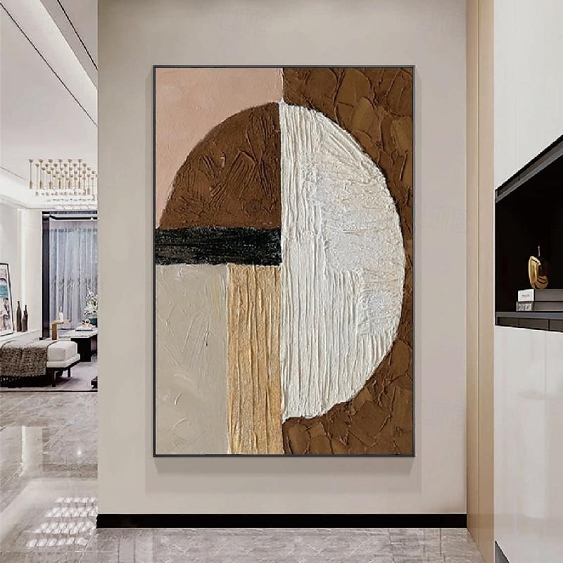 beige braun Malerei handgemachte braun Wabi Sabi Kunstwerk Ölgemälde handgemalt strukturierte Ölgemälde beige Ölgemälde braun abstrakte Leinwand Kunst moderne horizontale Dekor Kunst 2025 - $116.99 –P10