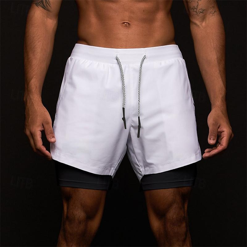 Pánské Koşu Şortları Kraťasy na tělocvik Tepláky Kapsy Šňůrky 2 v 1 Elastický pas Kraťasy Venkovní Sporty a outdoor Sportovní Rychleschnoucí Lehká váha Yumuşak Maratón Běh Cvičení Na míru sportovn 2025 - $13.19 –P1