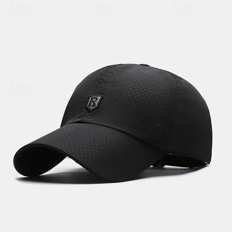 Herren Cap Basecap Sonnenhut Kappe Schwarz Weiß Polyester Modisch Brautkleider schlicht Strasse Täglich Glatt Einstellbar Sonnenschutz Atmungsaktiv 2025 - $8.99 –P6