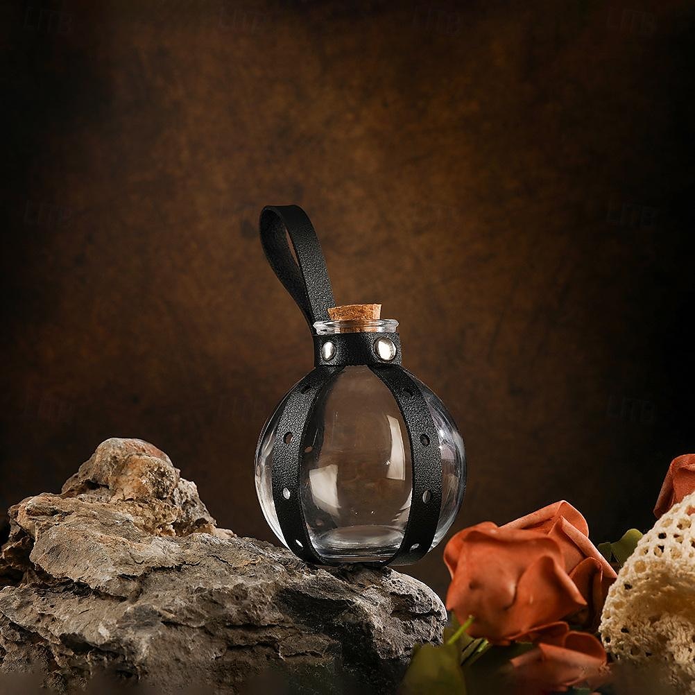 Dark Magic Potion Bottle - Wizard Potions Glass Holder with Cork Stopper and Faux Leather Harness with Holster Loop 2025 - $11.99 –P5