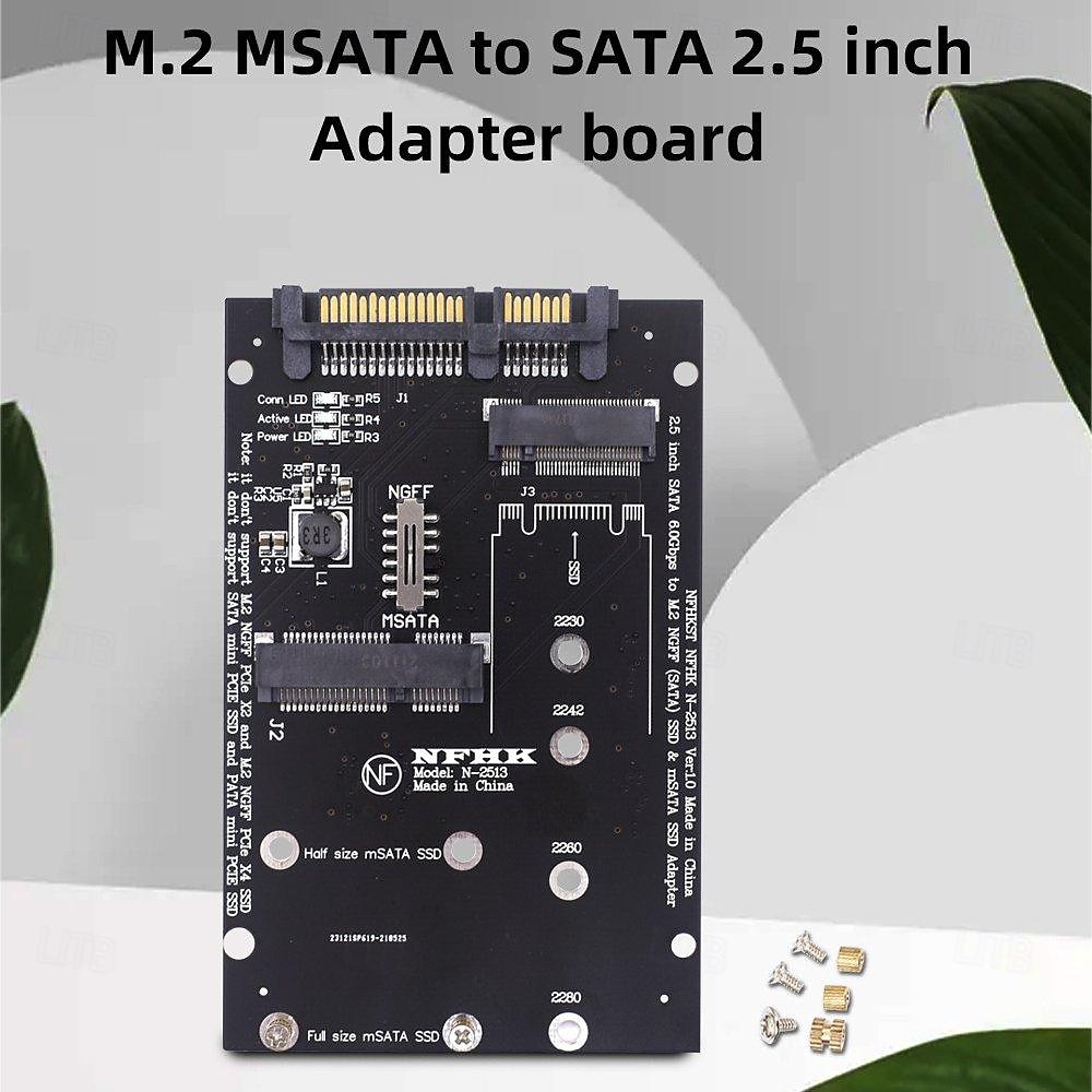 m.2 msata إلى sata 2.5 بوصة لوحة محول محول بطاقة محول لوحة 2025 - $20.99 –P1