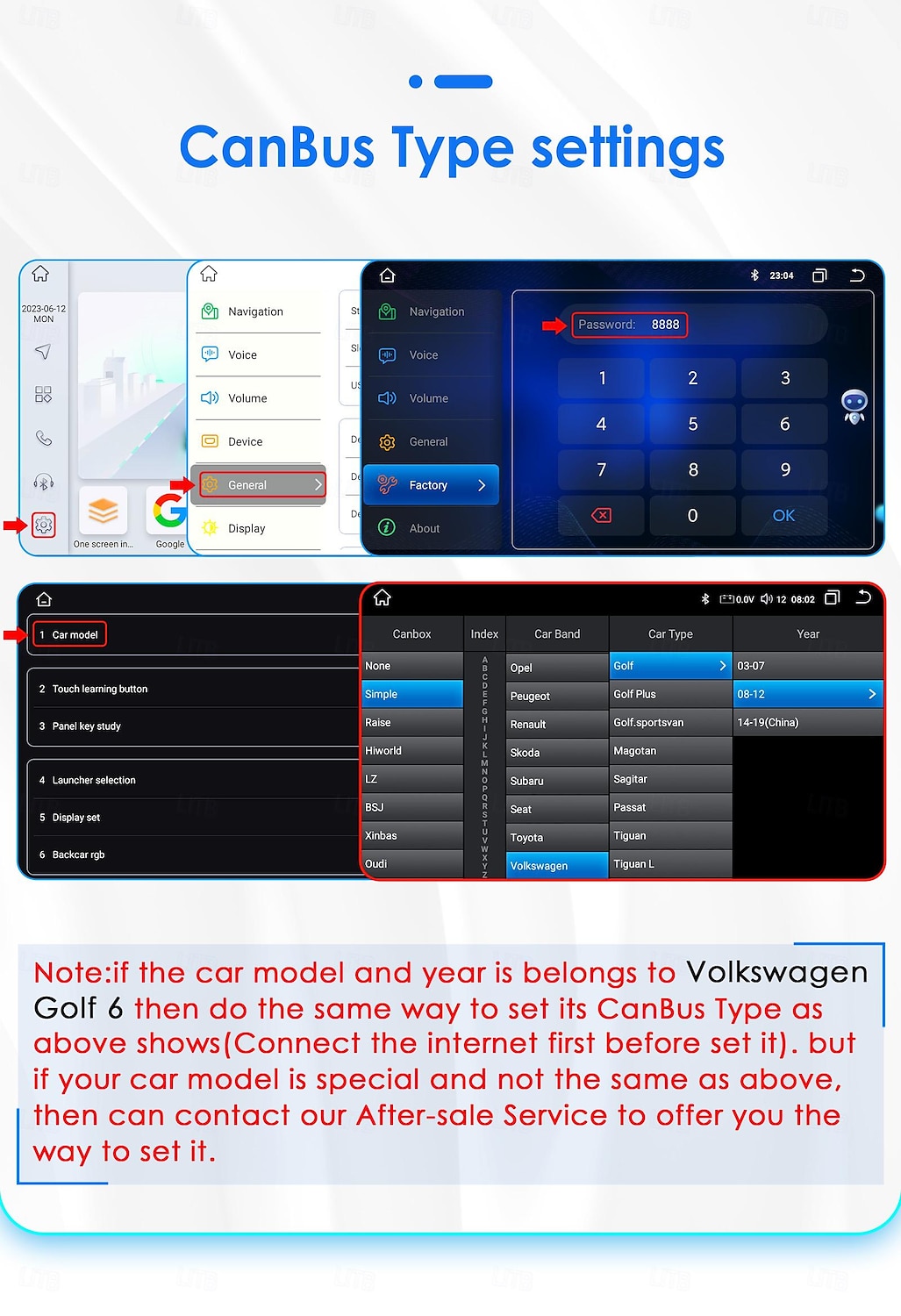Android 12 for VW Volkswagen Golf 6 2008-2016 Car Radio Multimedia Video Player Navigation GPS 2025 - $103.99 –P11