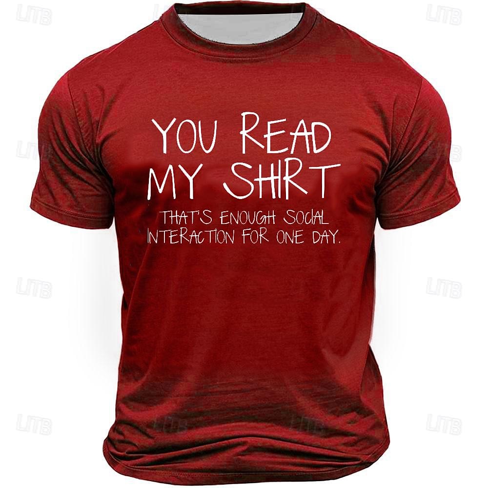 Homme Drôle T-shirt Manche Courte T-shirt Impression 3D Col ras du cou Chemise ancien Frais Soirée Fête Noir Rouge Bleu Roi Été Printemps Vêtement Tenue S M L XL XXL XXXL de 2025 ? $17.99 –P5