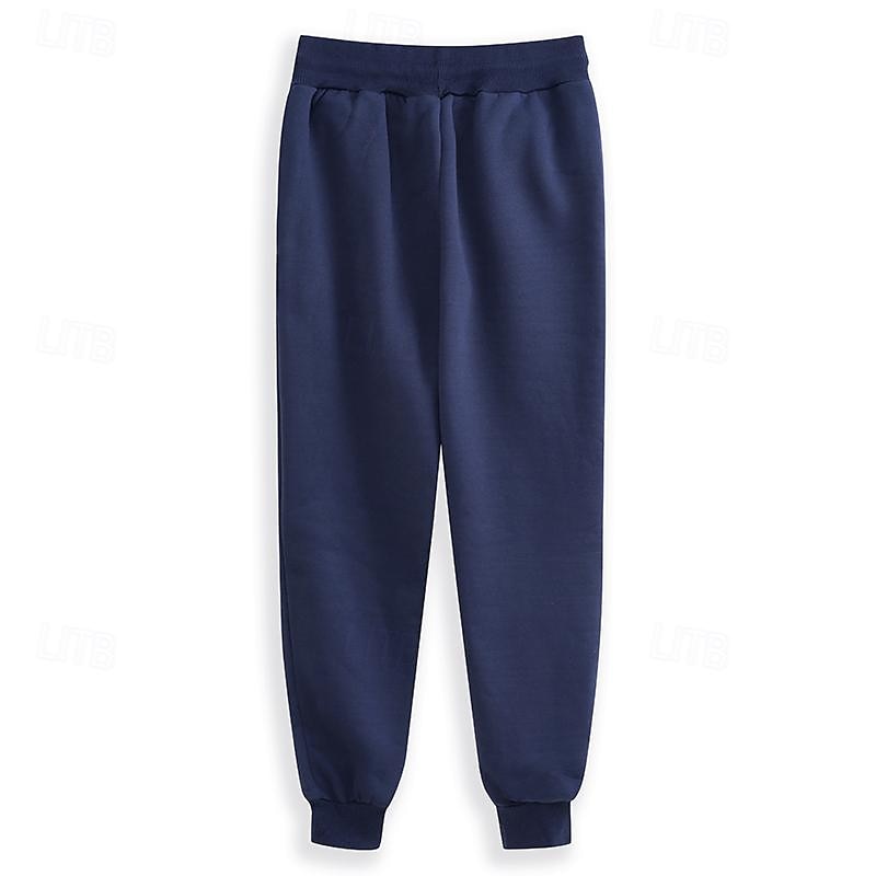 Per uomo Pantaloni in pile Pantaloni della tuta Jogging Pareggiatore Pantaloni invernali Tasche A cordoncino Vita elastica Tinta unica Caldo Lunghezza intera Giornaliero Informale Più velluto Morbido del 2025 a AU $27.39 –P2