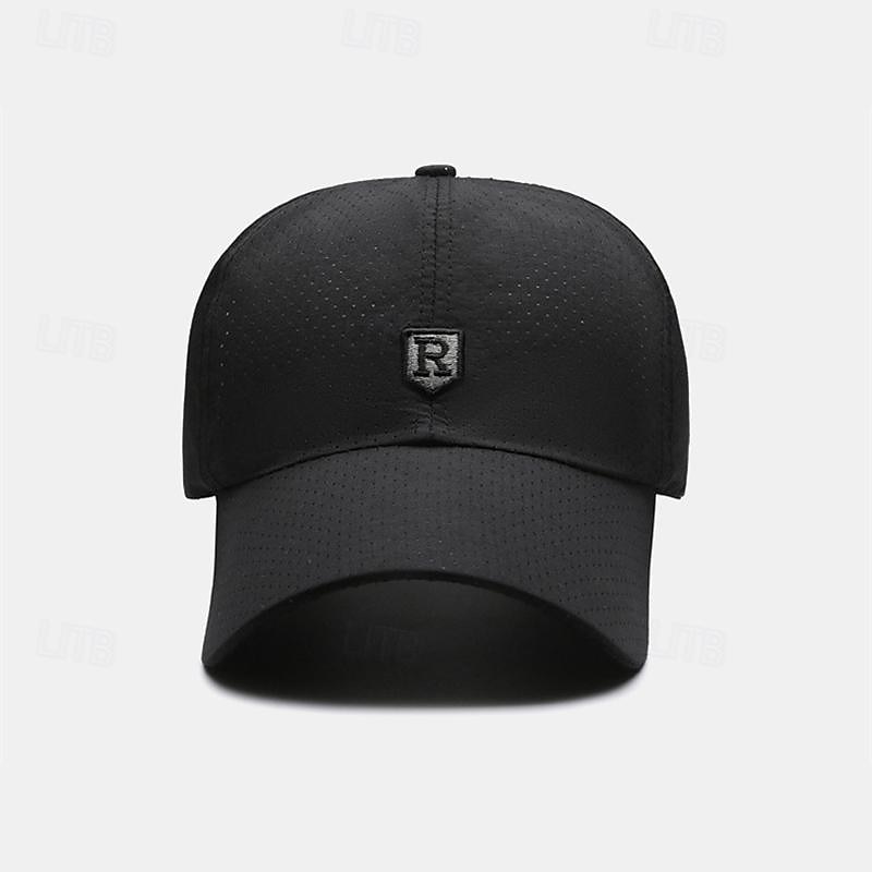 Herren Cap Basecap Sonnenhut Kappe Schwarz Weiß Polyester Modisch Brautkleider schlicht Strasse Täglich Glatt Einstellbar Sonnenschutz Atmungsaktiv 2025 - $8.99 –P5