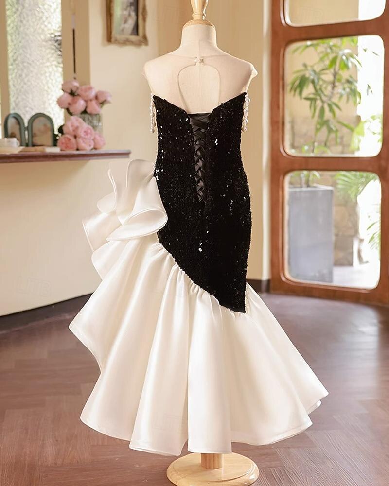 Mädchen' 3D Feste Farbe Party Kleid Ärmellos Sommer Leistung Party Geburtstag Prinzessin Schön Süß kinderkleidung 4-12 Jahre abendkleider Maxi Regular Fit 2026 - $111.99 –P4