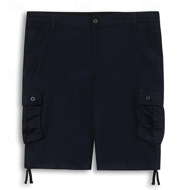 Herren Cargo-Shorts Shorts Sommershorts Mehrere Taschen Einfach Komfort Atmungsaktiv Kurz Lässig Täglich Ferien Mode Designer Khaki Armeegrün 2026 - $26.99 –P1