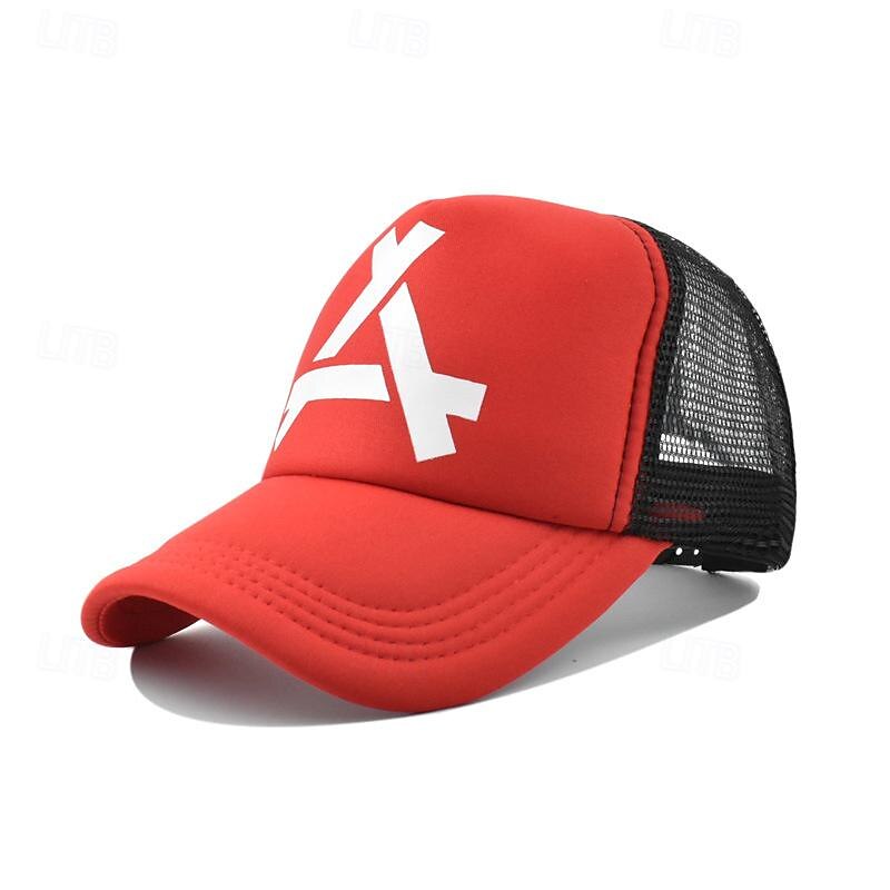 Herre Snapback lue Baseballcaps Solhatt Trucker Hat Nettinghette Svart Hvit Bomull Netting Mesh tilbake Mote Fritid Gate Daglig Grafisk Justerbare Solkrem Pustende 2025 - $5.49 –P3