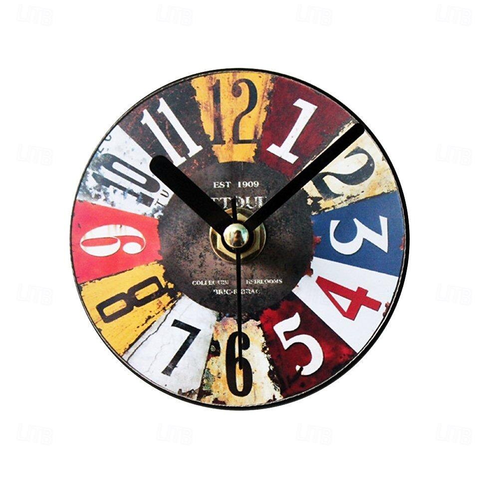 Wall Clocks Nordic Retro Shabby Style Chic Hanging Vintage Rust Decor Round Giant Clocks Living Room 2025 - $25.99 –P4
