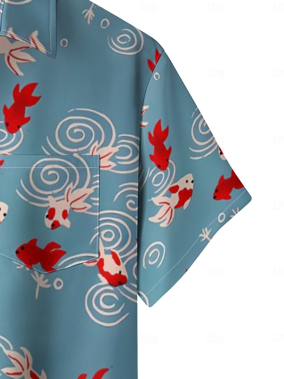 Per uomo Tropicale Prodotti per pesci Camicia hawaiana Camicia Aloha Camicie stampate Maniche corte Camicia Colletto Informale Per uscire Fine settimana Beige M L XL del 2025 a $22.99 –P4