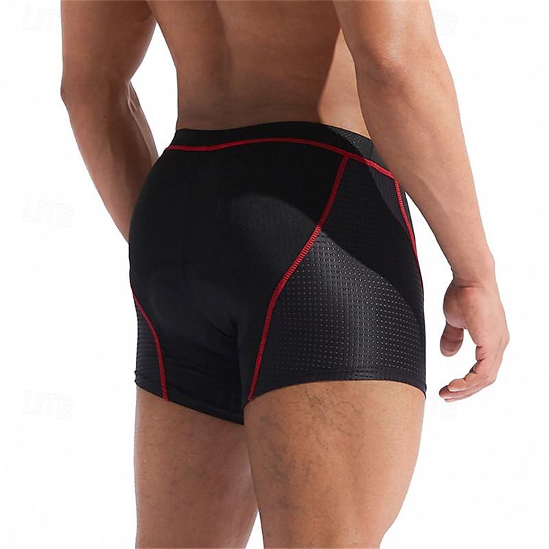 WOSAWE Voor heren Fietsbroek Gevoerde wielrenshorts Fietsen Short / Broekje Gewatteerde shorts Strak Sport Ademend Sneldrogend Hoge Elasticiteit Comfortabel Zwart Geel Kleding Wielrenkleding 2025 - $20.99 –P7
