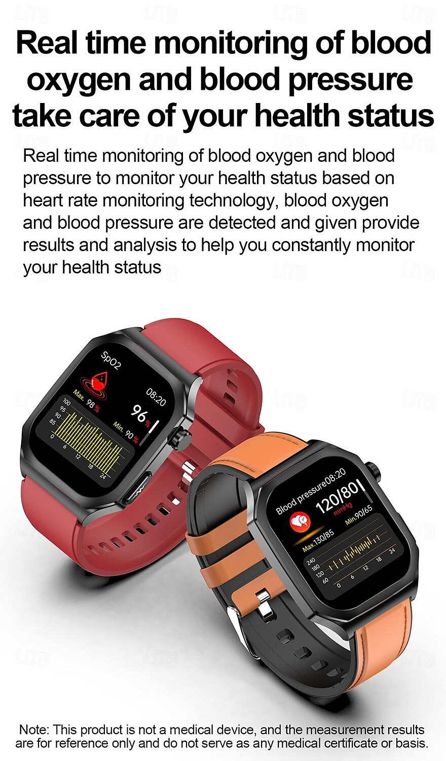 iMosi ET280 Smart Watch 2.04 inch Smartwatch Fitness Running Watch Bluetooth ECG+PPG Temperature Monitoring Pedometer Compatible with Android iOS Women Men Hands-Free Calls Waterproof Media Control 2025 - $74.99 –P11