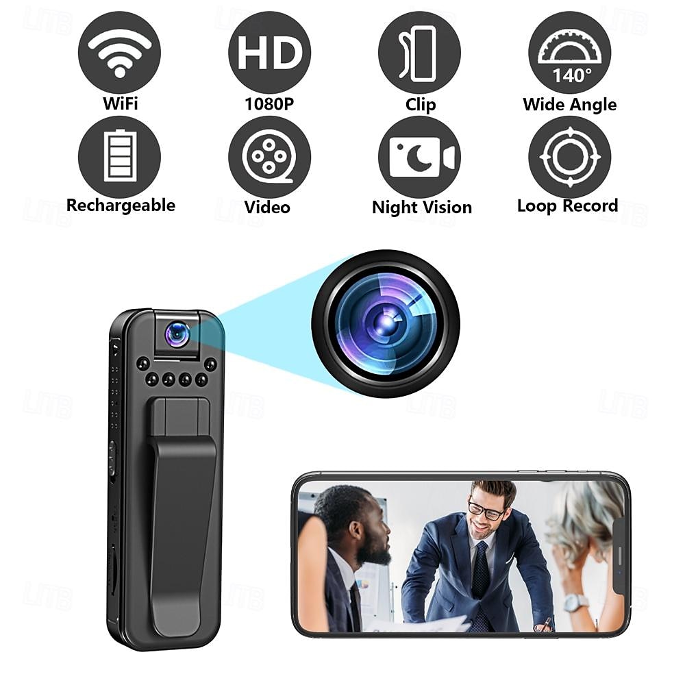 Body Camera Full HD 1080P Body Mounted Camera Small Portable Body Cam for Daily Protection 2025 - $49.99 –P3