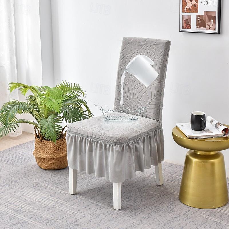 conjunto de capas de cadeira ajustáveis resistentes à água sala de jantar elástica jacquard elastano capa de assento removível capa de cadeiras de encosto alto de 2025 por $22.99 –P13