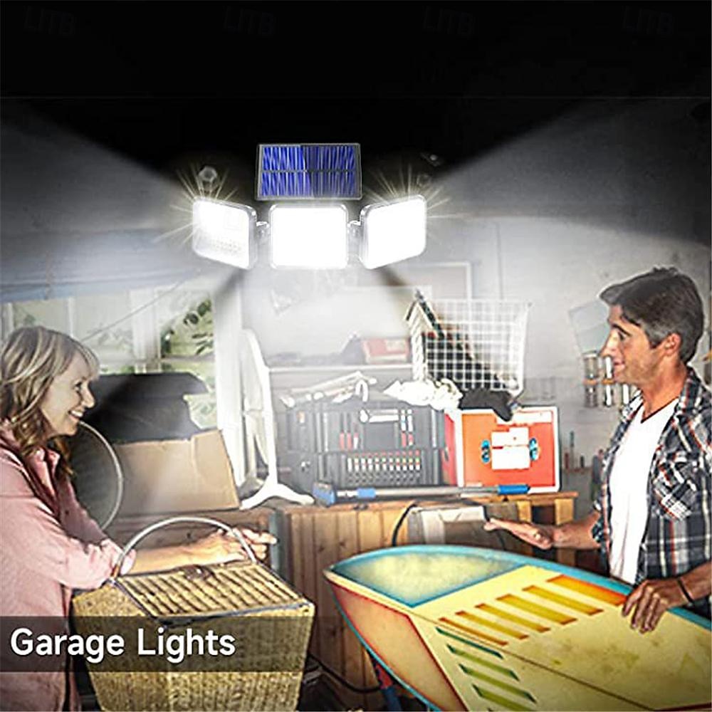 zonne-energie 180led buiten menselijk lichaam infrarood drie hoofddetectie binnentuin landschap verlichting wandlamp garage weglicht 1pc 2025 - $39.99 –P5