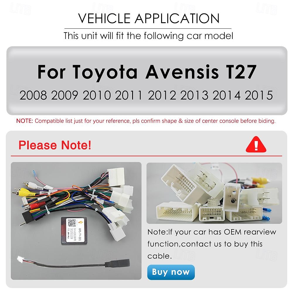 Автомагнитола на базе Android 12 для Toyota Avensis T27 2008-2015, мультимедийный плеер с GPS-навигацией, carplay 2025 - $238.09 –P2