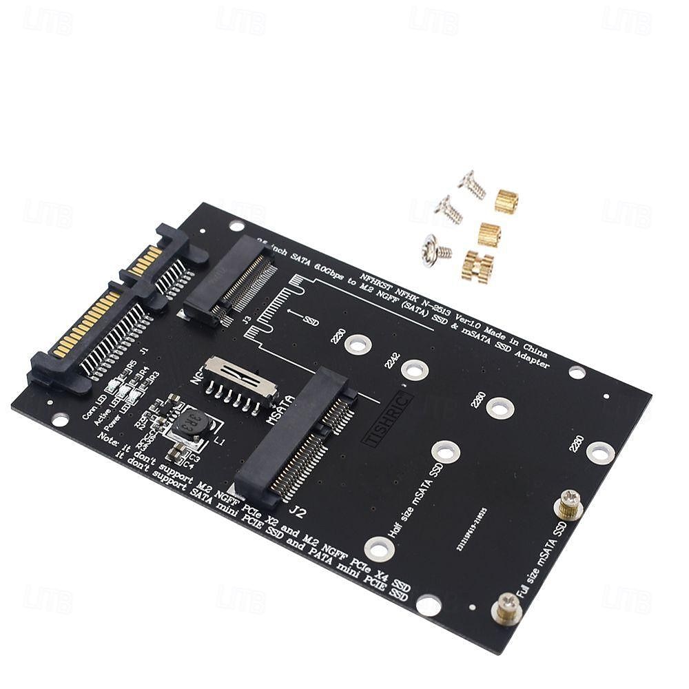 m.2 msata إلى sata 2.5 بوصة لوحة محول محول بطاقة محول لوحة 2025 - $20.99 –P6