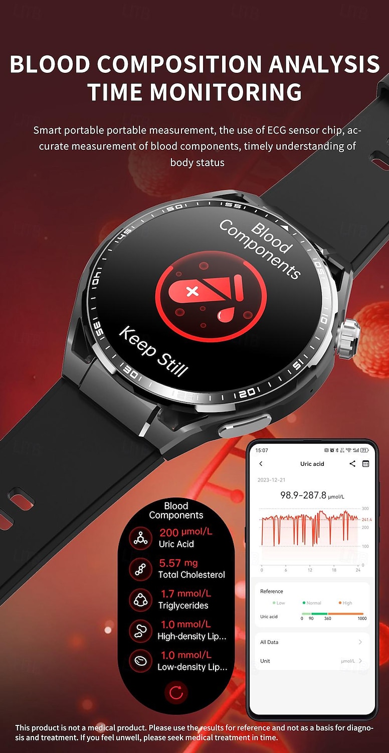 696 F200 Smart Watch 1.55 inch Smart Band Fitness Bracelet Bluetooth Pedometer Call Reminder Sleep Tracker Compatible with Samsung Men Hands-Free Calls Message Reminder IP 67 46mm Watch Case 2025 - $81.99 –P7
